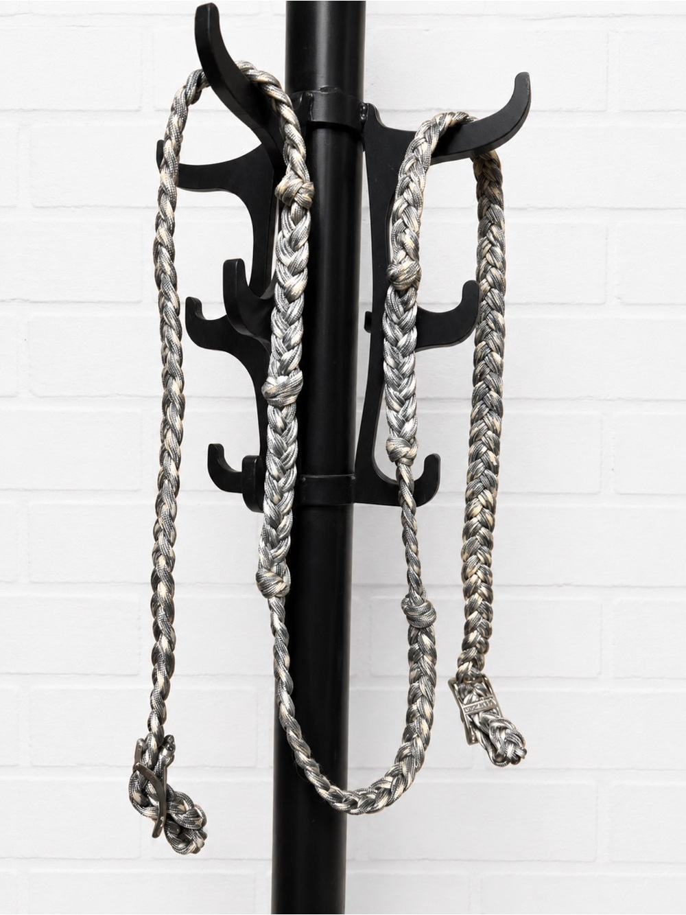 Barrel Racing Reins - White & Grey